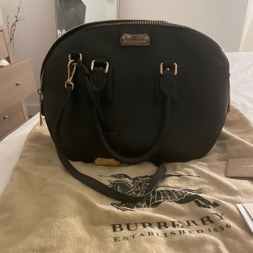 Black Burberry purse